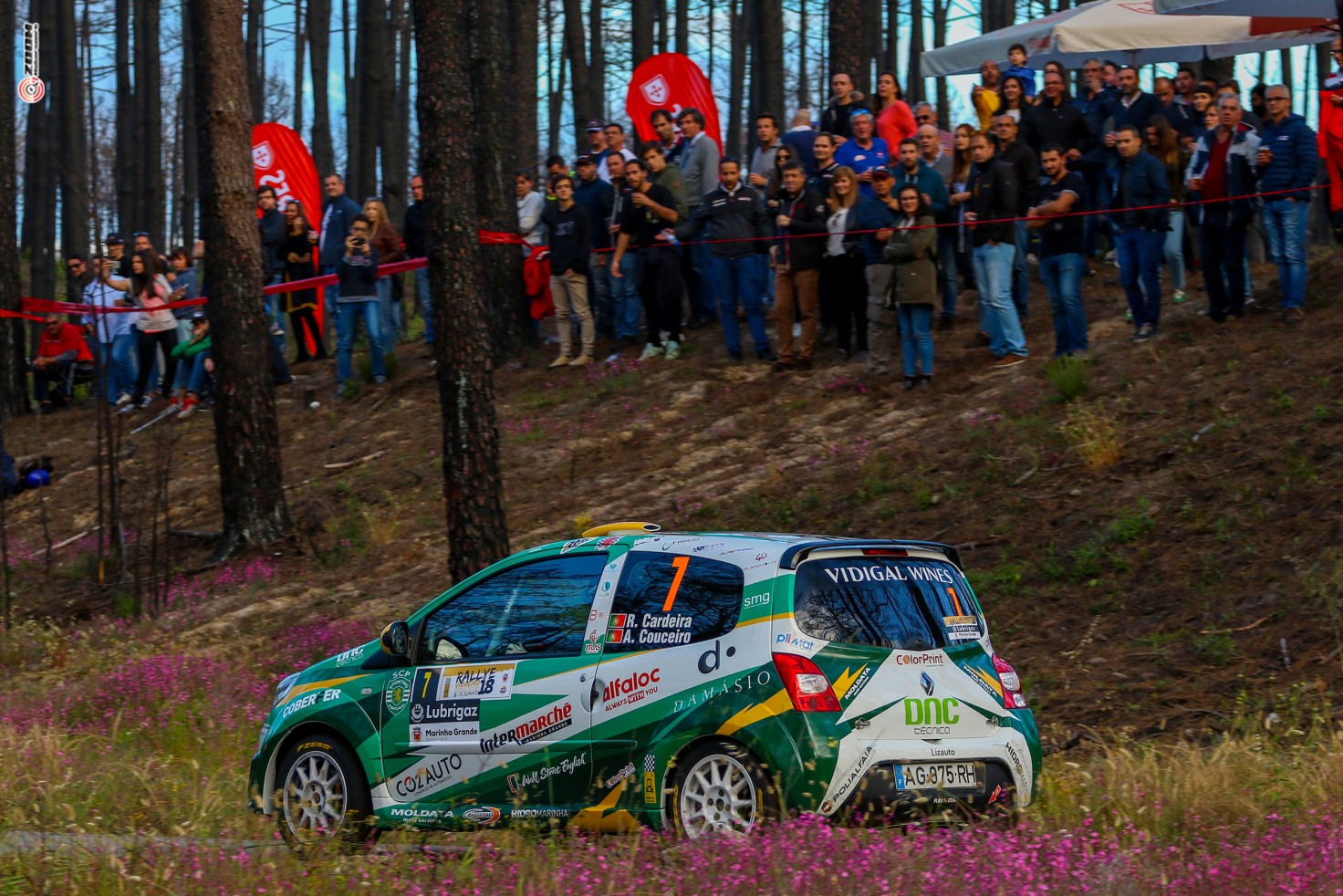 Rafael Cardeira em 2018 com o Renault Twingo RS no Rali Vidreiro Centro de Portugal