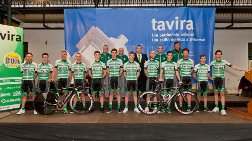 A equipa de Ciclismo do Sporting em 2017