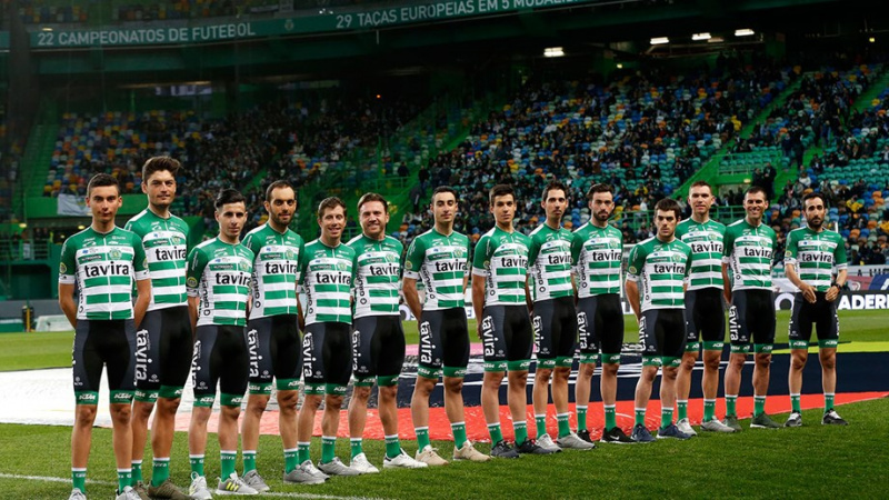 A equipa de Ciclismo do Sporting em 2019