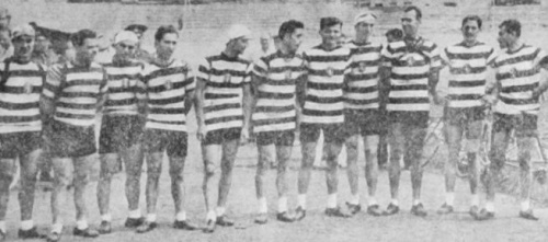 A equipa de Ciclismo do Sporting em 1949
