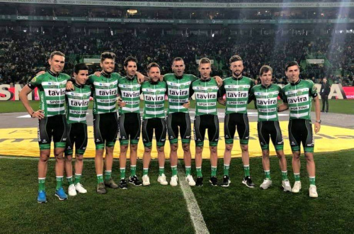 A equipa de Ciclismo do Sporting em 2018