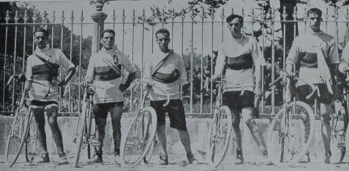 A equipa de Ciclismo em 1926